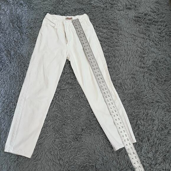 Vintage 1980s/ 1990s Denim White Guess Jeans Mom XS Grunge USA Made - Picture 9 of 14